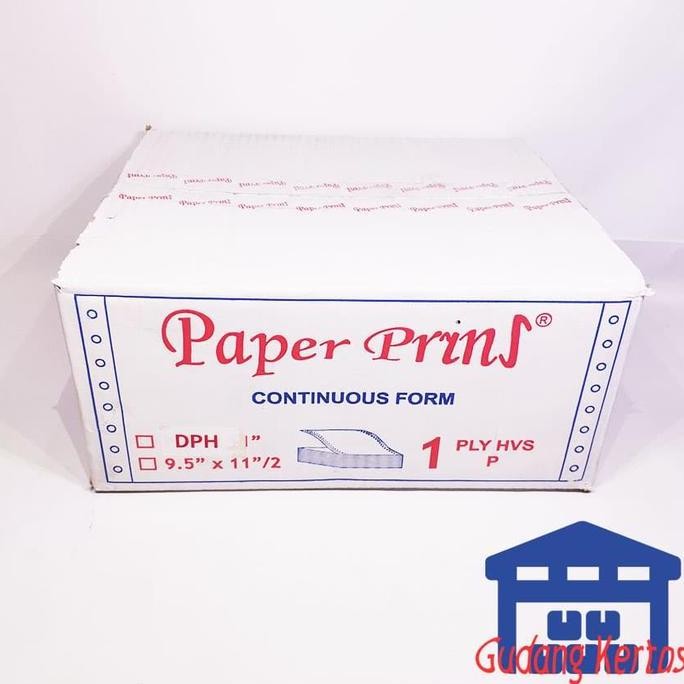 

TERLARIS - CONTINUOUS FORM 91/2 /2 X 11/2 1PLY PAPERPRYNS (BAGI 4 WARTEL)