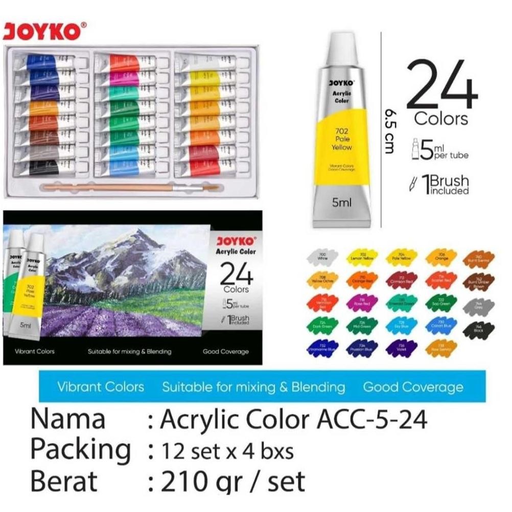 

[D] Cat Acrylic Joyko ACC-5-24 5ml 24Colors AST