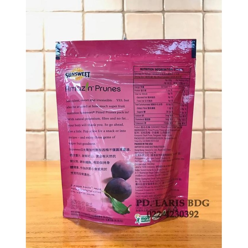 

Sunsweet Prunes 200Gr (Buah Prune Kering) 100 % Ori