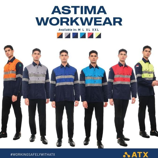 Wearpack Safety Baju Kerja Lengan Panjang Kombinasi Merk ATX