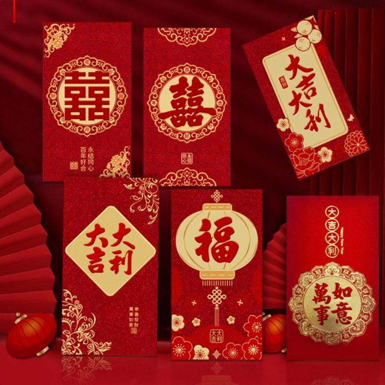 

Angpao SUPER JUMBO Sincia FU Wedding Red Envelope Imlek Besar AST
