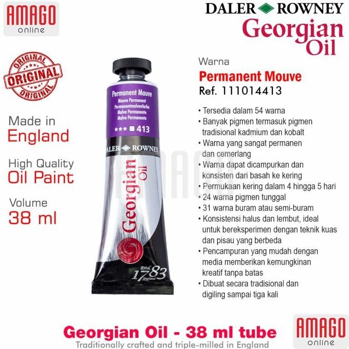 

Cat Minyak Lukis DALER-ROWNEY Georgian Oil 38 ml - Permanent Mauve - 111014413 AST