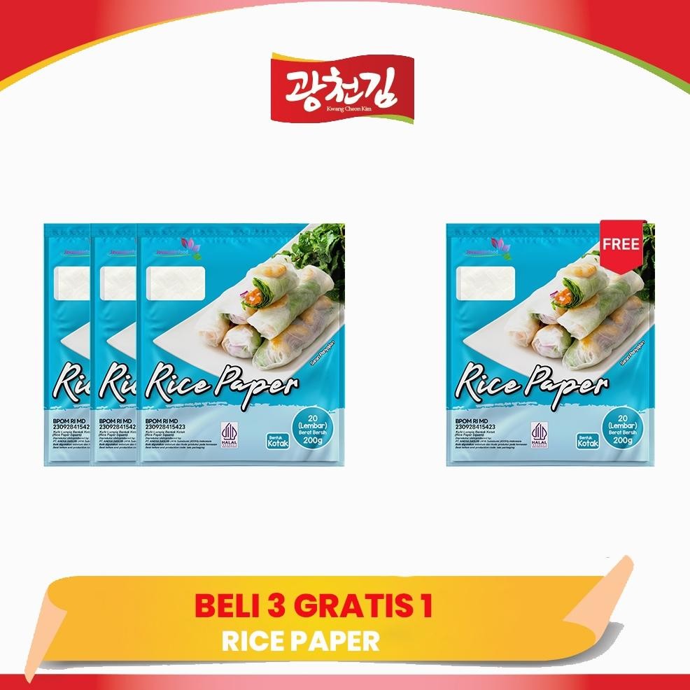 

Ready [Beli 3 Gratis 1] Rice Paper 200G / Banh Trang High Quality Rice Paper / Kulit Lumpia Vietnam Rice Paper / Rice Roll Spring Roll / 200G