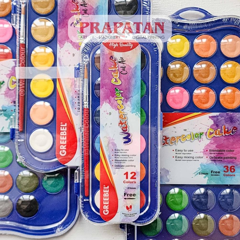 

Greebel Watercolor Cake Set 23mm | Cat Air Set AST