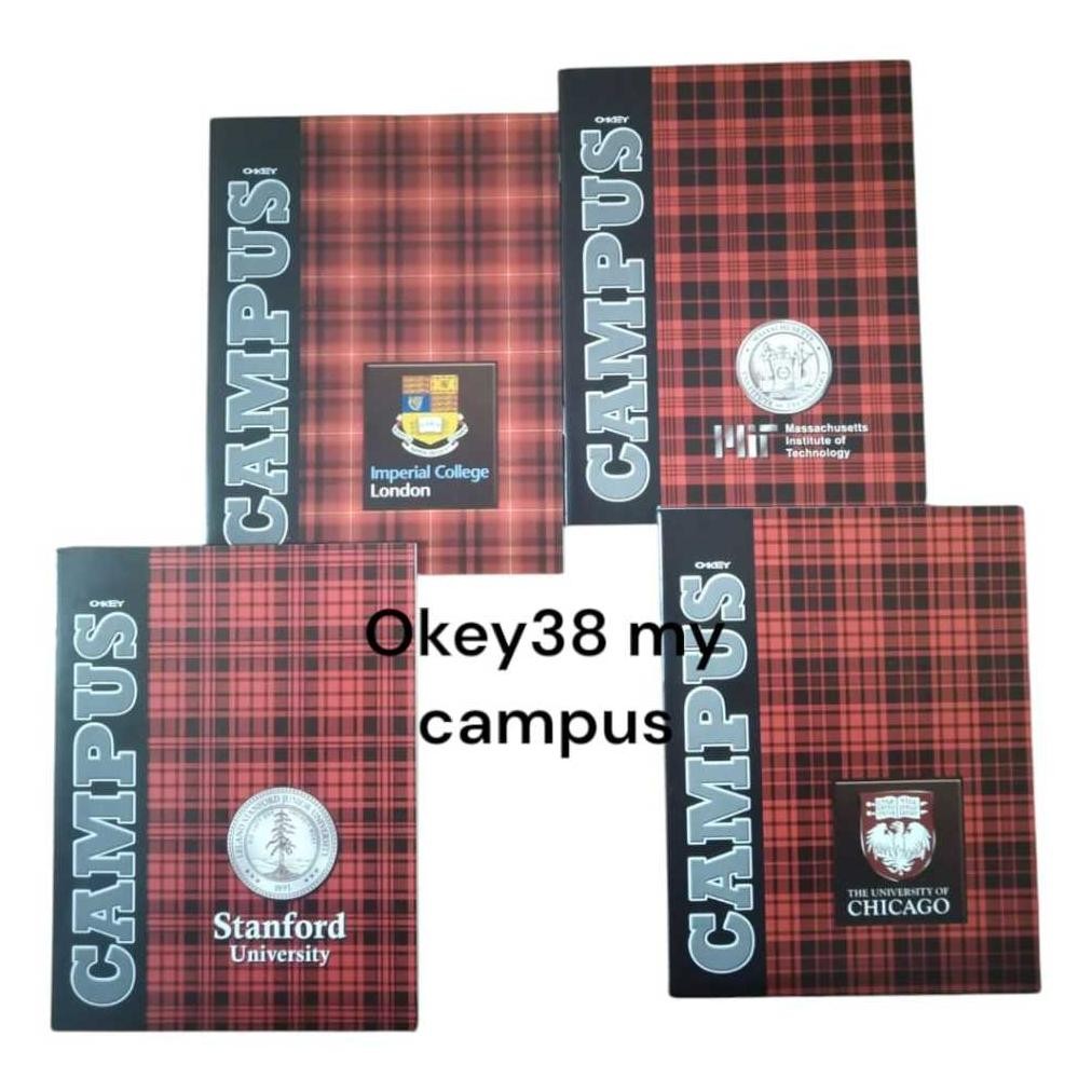 

1 PACK / 10 BUKU TULIS OKEY 38 MY CAMPUS( 10 PCS ) AST