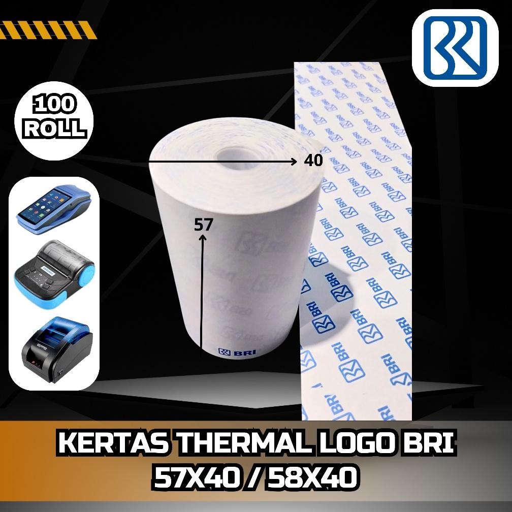 

KERTAS THERMAL LOGO BRI 57X40 /58X40 PULL AST