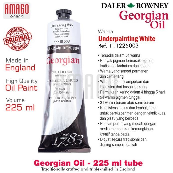 

Cat Minyak DALER-ROWNEY Georgian Oil 225 ml - Underpainting White - 111225003 AST