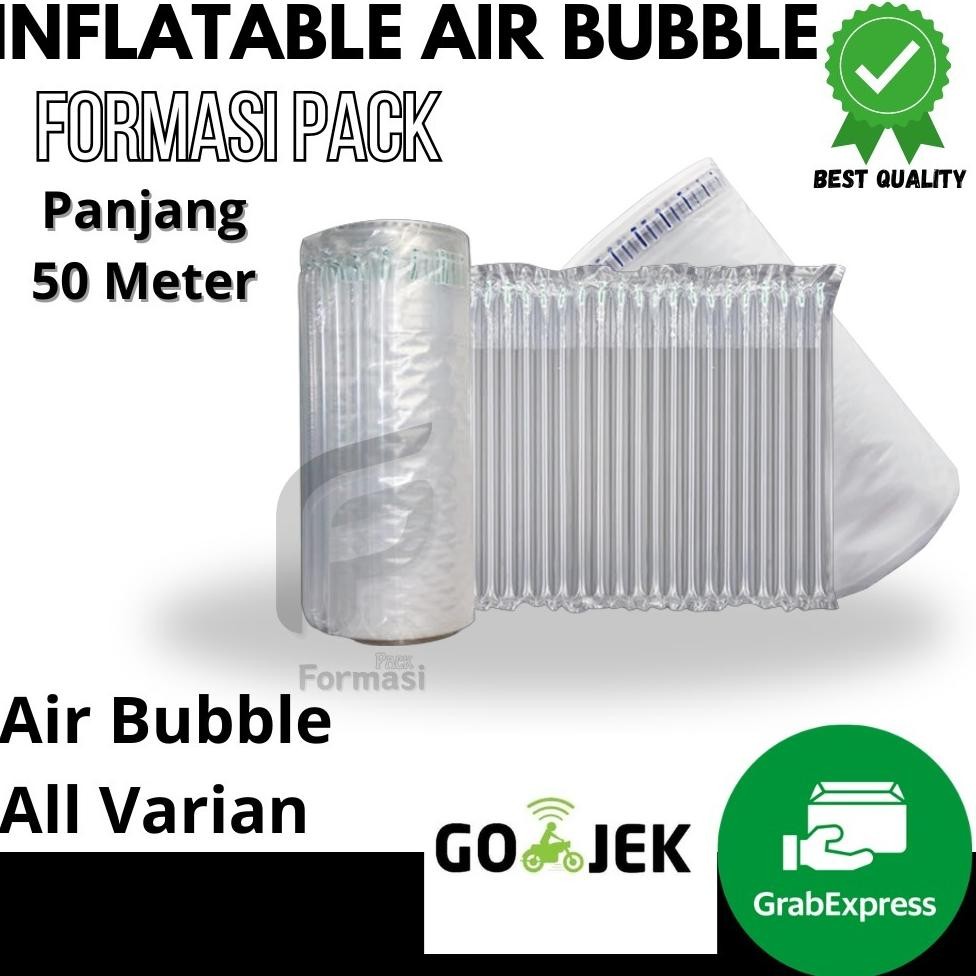 

INFLATABLE AIR BUBBLE Cushion Wrap Fo-Air / Bubble Wrap Angin Tebal Roll / Poly Air Bubble BERBAGAI UKURAN AST
