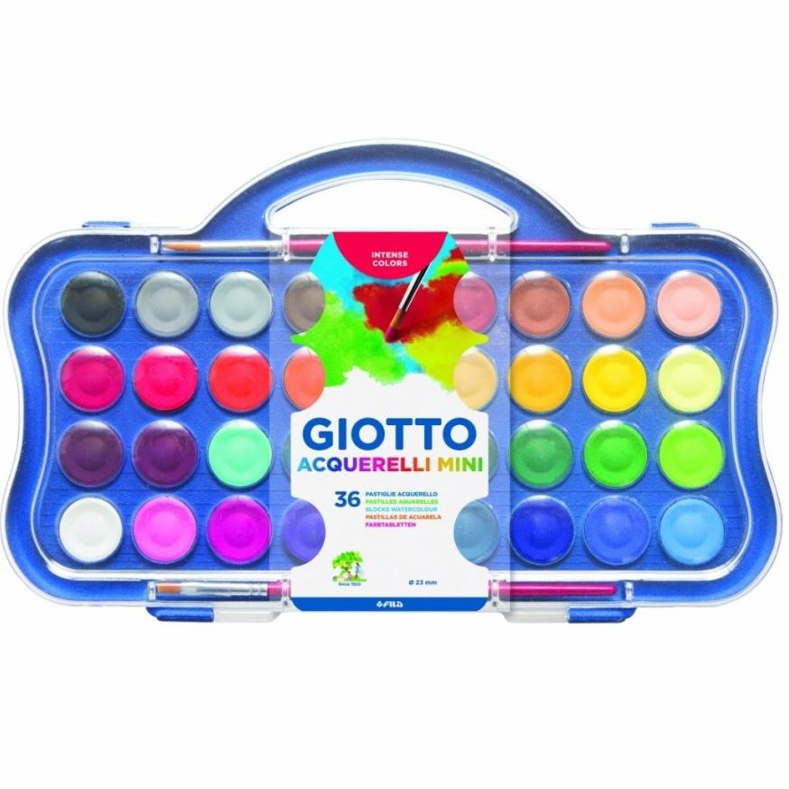

Giotto Watercolor Mini 36 Warna Cat Air Mini 36 Original Non Toxic - AST