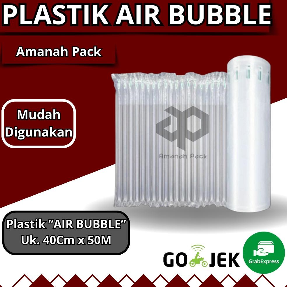 

INFLATABLE AIR BUBBLE 40cm X 50m Cushion Wrap Fo-Air / Bubble Wrap Angin Tebal Roll / Poly Air Bubble AST
