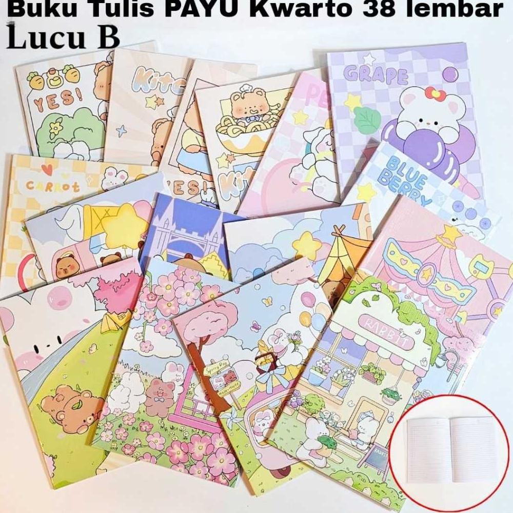 

SOS Buku Tulis PAYU Kwarto 38lb(10bk) / Buku Catatan / Buku Sekolah / Buku Anak / Buku Lucu AST
