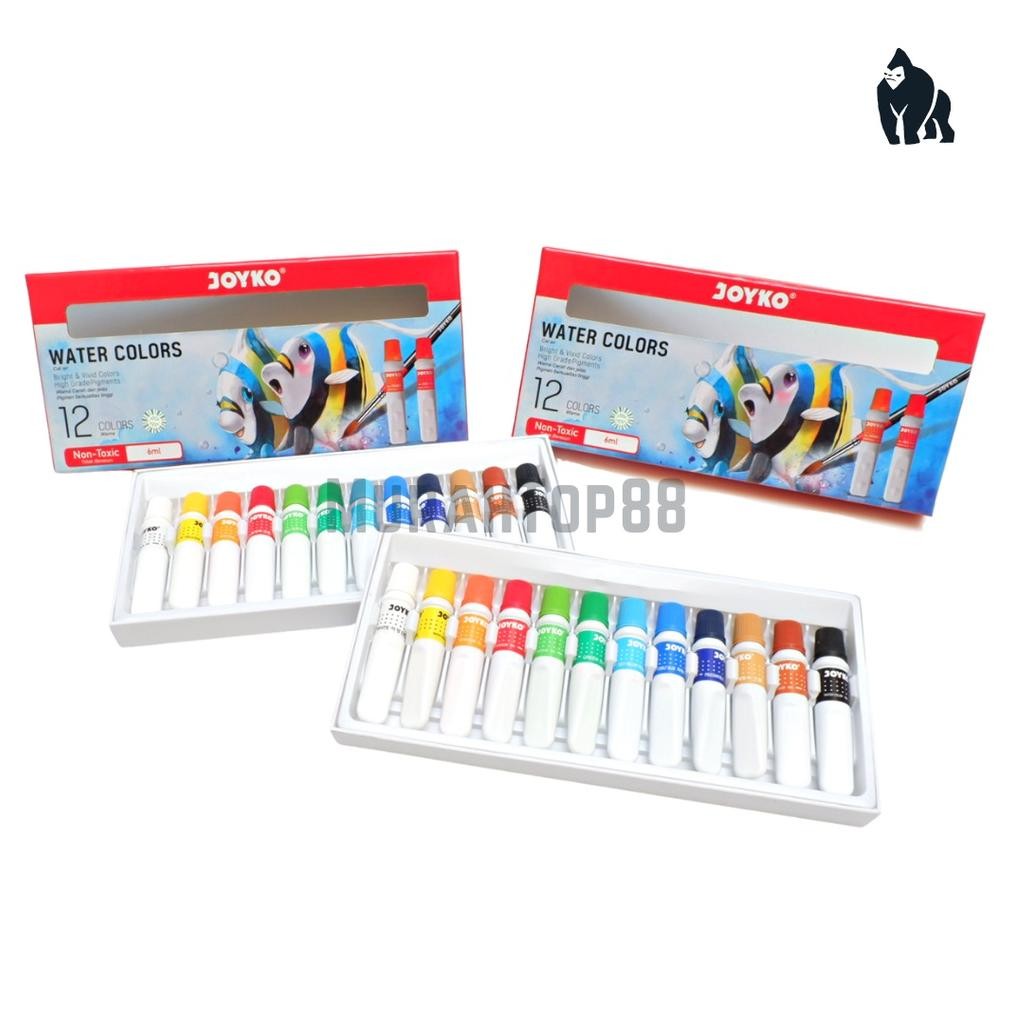 

Cat Air Joyko 12 Warna / Water Color WAC-6ML Set AST
