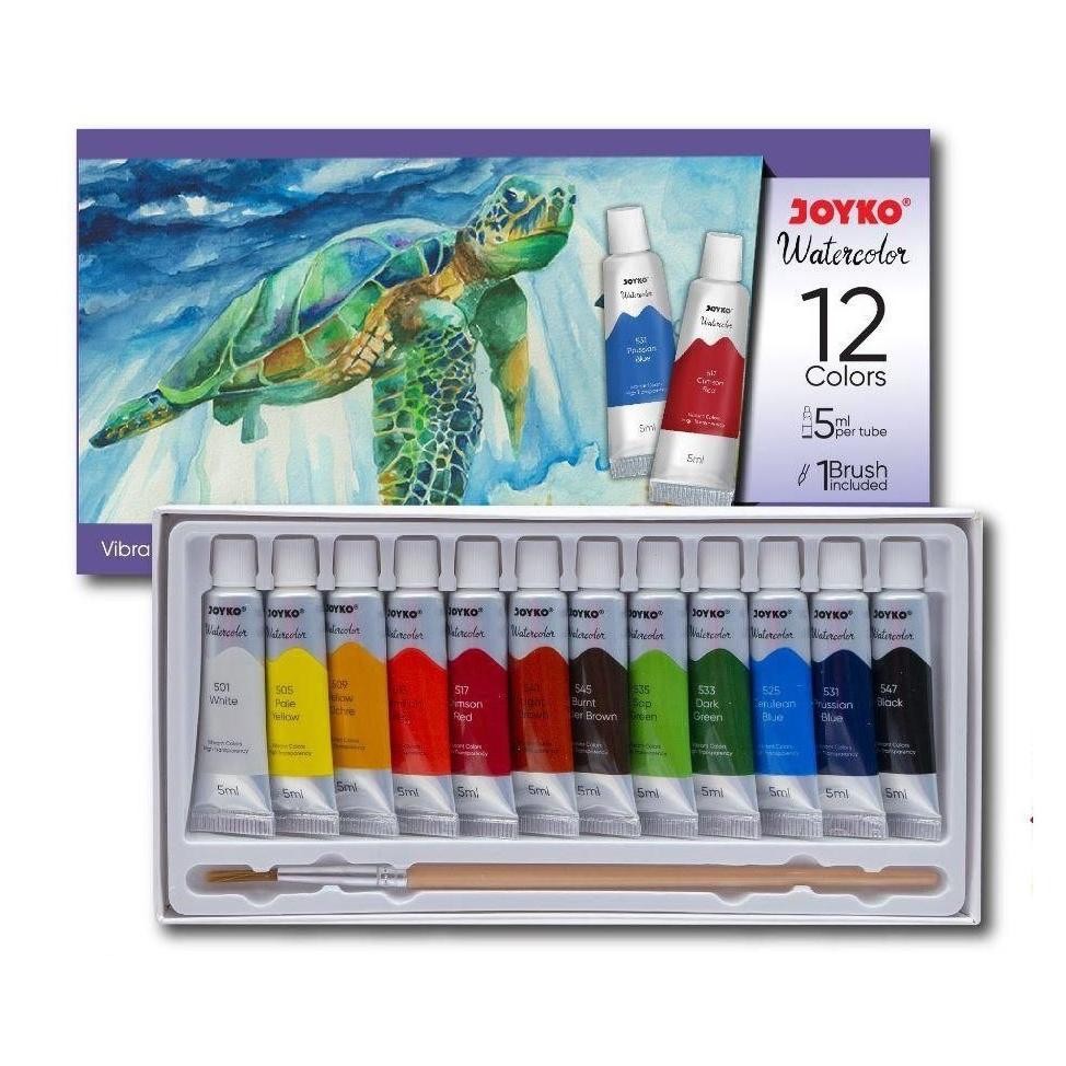 

Watercolor Set / Cat Air 12 Warna - Joyko WC-4-12 MURAH AST