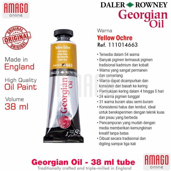 

DALER-ROWNEY Georgian Oil 38 ml - Cat Minyak Lukis - Yellow Ochre - 111014663 AST