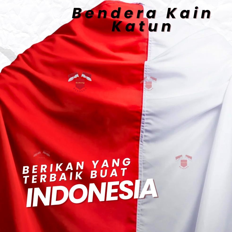 Bendera Merah Putih Bendera Indonesia Kain Katun