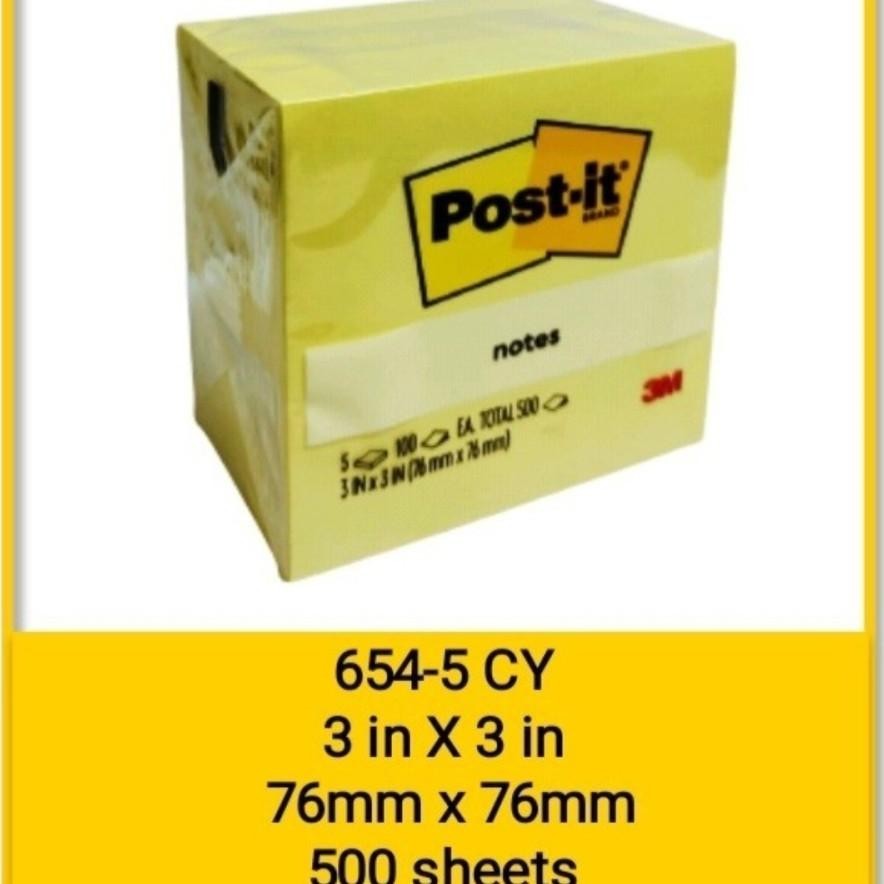 

Post-It / Sticky Notes 3M 654-5CY - ORIGINAL AST