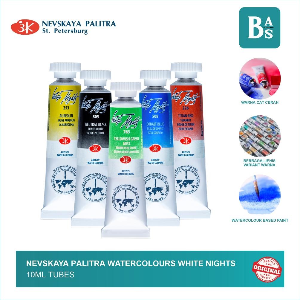 

Nevskaya Palitra - Cat Air Watercolor Tube 10ml White Night - Bali Artemedia Part A 2/2 AST