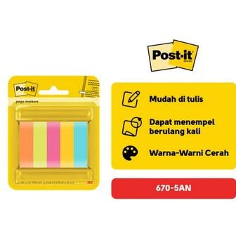 

POST IT PAGE MAKERS 3M 670-5 ASST + AST