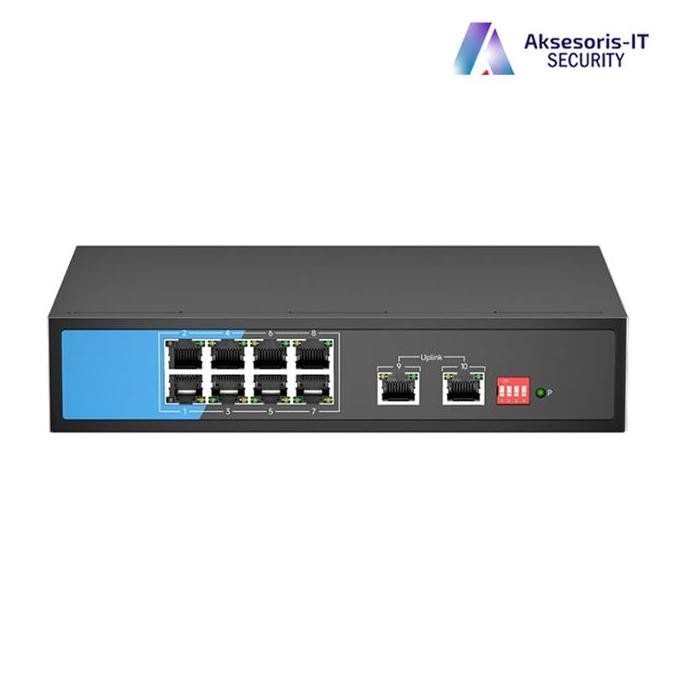Switch Poe 8 Port 100 Mbps + 2 Up Link  1000Mbps / Switch Poe 10 Port New Stok