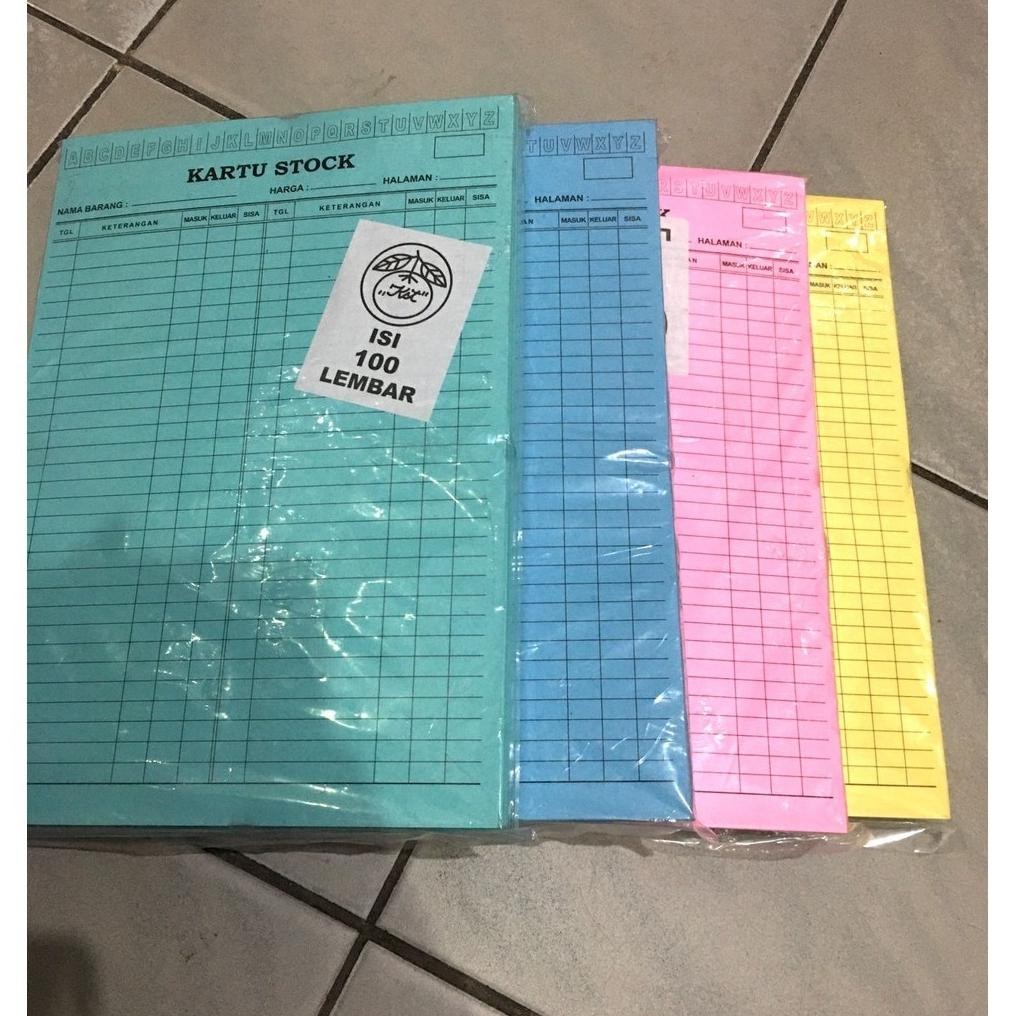 

Kartu Stok Besar Abjad Berdiri Warna ( isi 100 ) AST