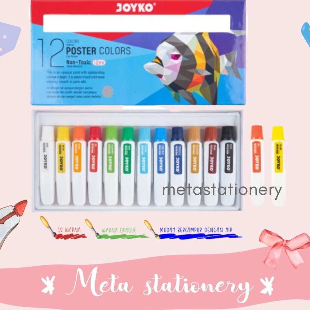 

Poster Color / Cat Poster Tube Joyko POC-12ML-12 Warna AST