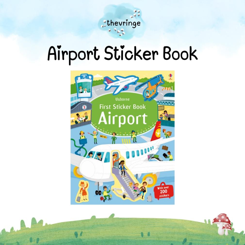 Sticker Book Airport Buku Aktivitas Bandara buku anak Usborne Sticker Book AST