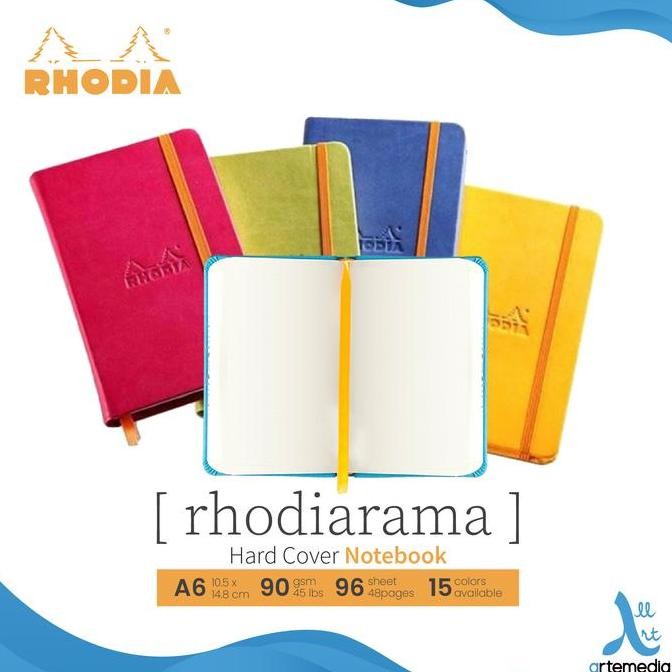 

Rhodia Rhodiarama A6 Blank Paper Hard Cover Notebook Buku Catatan Co