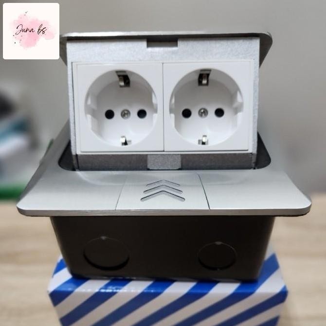 TERBARU - STOP KONTAK LANTAI ARDE 2 LUBANG / STOP KONTAK TANAM 4 MODUL ARDE