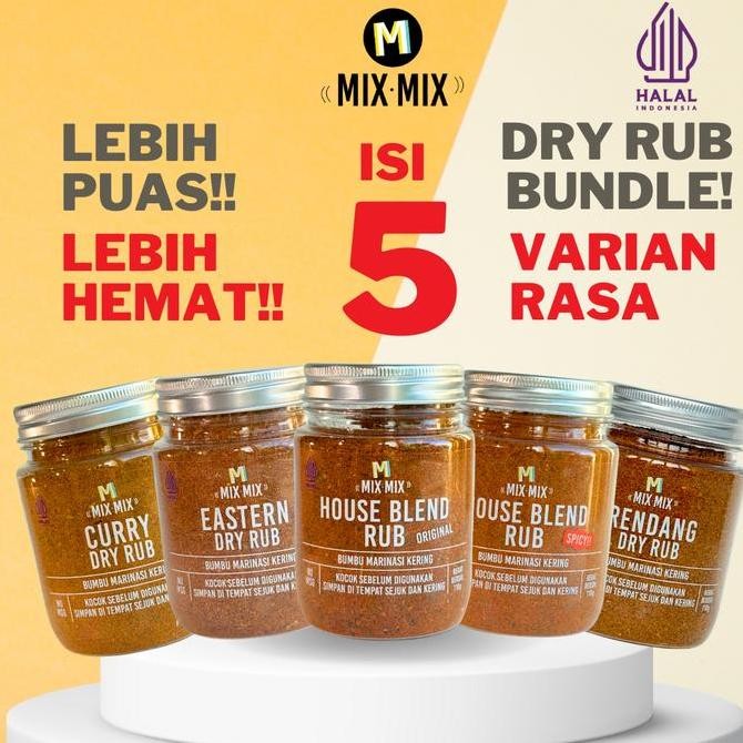 

Bundle Mixmix Dry Rub Isi 5 Toples 110Gr