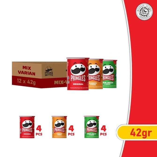 

[Carton Deals] Pringles Keripik 42Gr X 12Pcs - Mix Varian