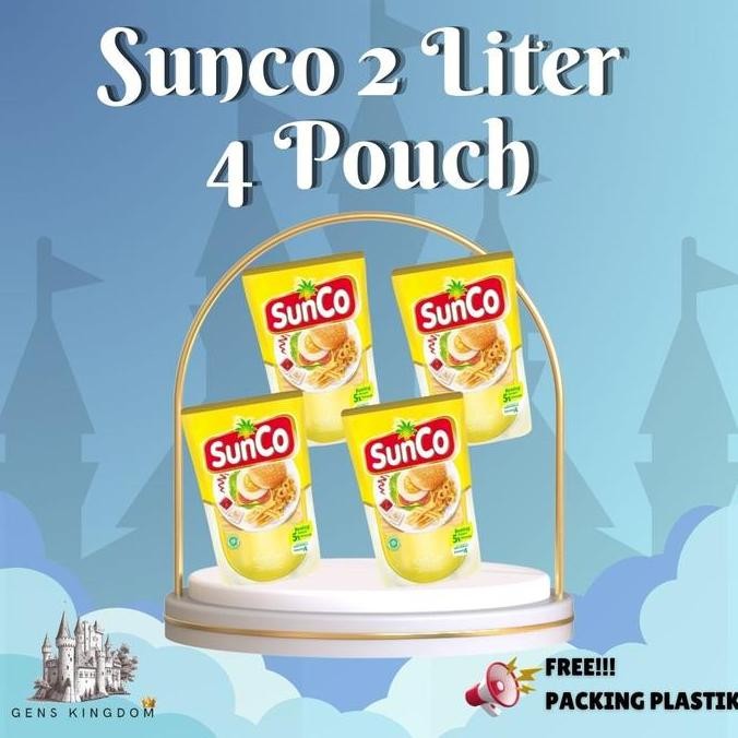 

Abn 10.10 Minyak Sunco Isi 4 Pouch Minyak Kelapa Sawit Premium