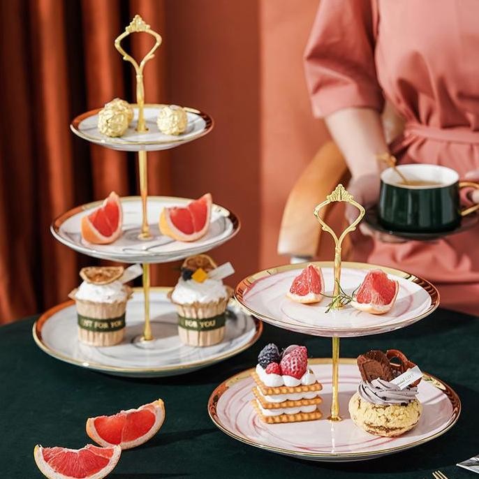 Marble Cake Tier / Rak Kue / Tempat Kue Bertingkat