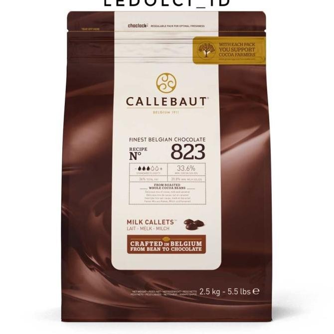 

Callebaut Milk 823 & Dark 811 Chocolate Couverture Kemasan 250 Gr