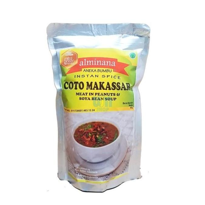 

Bumbu Coto Instan Khas Makassar Alminana 80 Gram