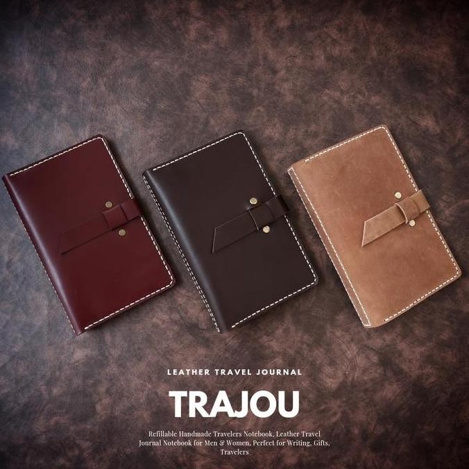 

Binder A6 Kulit Asli 6 Ring Travel Journal Leather Case Co