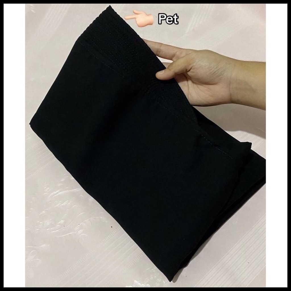 KHIMAR SYARI JETBLACK MTA KHIMAR KHAIRA LIST PITA WARNA/POLOS SUPER CANTIK PET DAN NON PET JILBAB JU