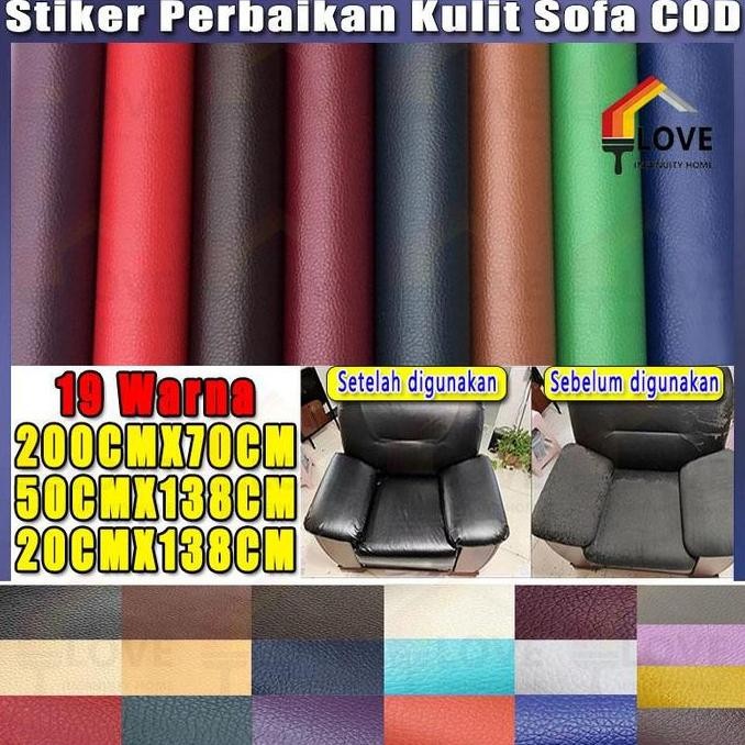Tersedia Little StarCOD Lem impor yang kuat Sticker Kulit Sofa Leather Repair Sticker Cover Perbaika
