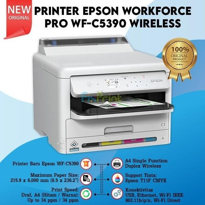 Epson Printer Workforce Pro Wfc5790 Wf-C5790 Wf C5790 Duplex Wireless New Stok