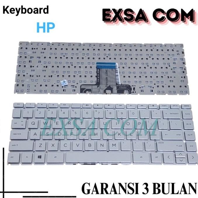 Keyboard Laptop Hp 14S-Dq2622Tu 14S-Dq0508Tu 14S-Dq2518Tu Silver -Exsa New Stok