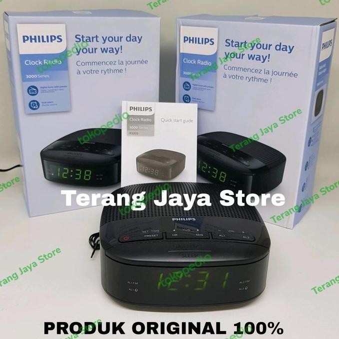 Tersedia Radio Philips TAR3205 Jam Radio Digital Philips TAR3205 Radio Clock