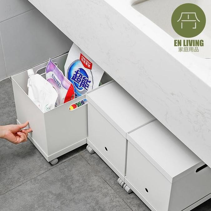 

En Living Pp File Box Wide Deep + Lid + Caster / Box File / Kotak Co