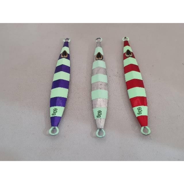 Umpan Metal Jig 60 Gram 60 Gr Glow In The Dark Gid - Juragan Pancing Murah