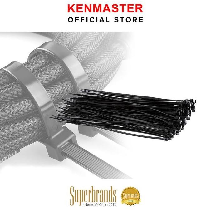 

Kenmaster Cable Ties 3.6X20Cmx50Pcs Black - 1 Pack Co