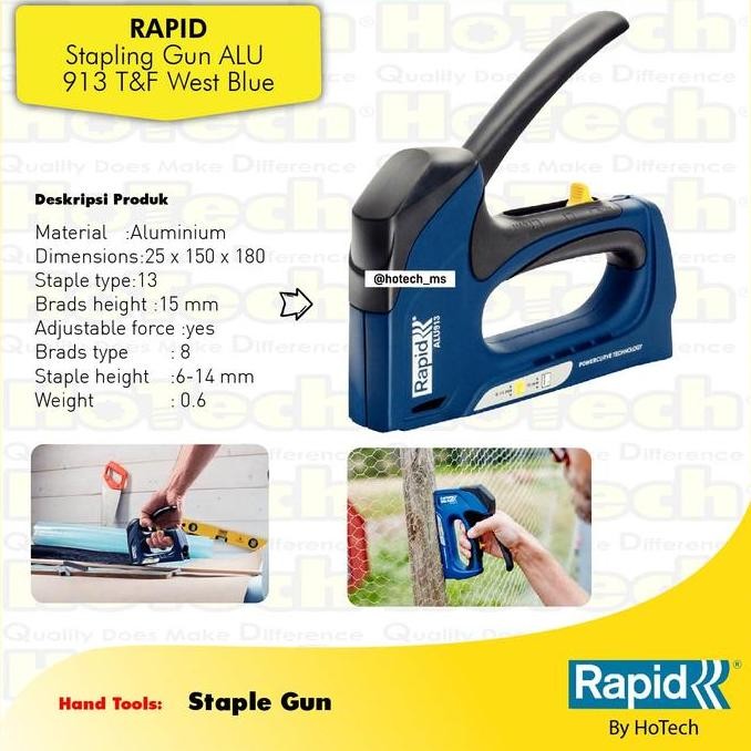

Rapid Alu 913 | Alu913| Stapling Gun Alu 913 Blister | Staple Gun Co
