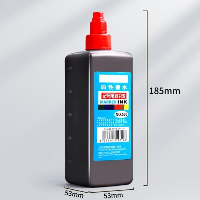 

500ml Isi Tinta Spidol Permanen Tinta Spidol Permanen Tinta Refill Spidol Whiteboard Refill Tinta Spidol Hitam/Biru/Merah