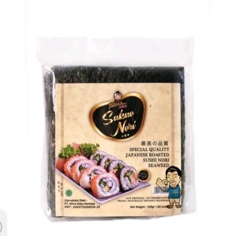 

Sushi Nori Seaweed Rumput Laut Panggang / Sushi Nori Sakao HALAL 5/10/20/50 Sheets/lembar