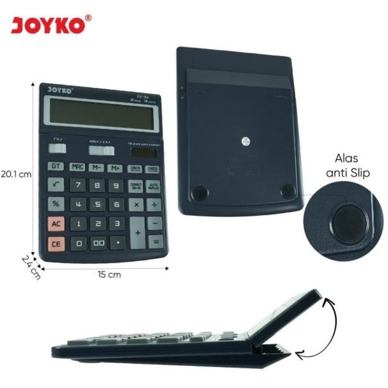

Kalkulator Elektronik Joyko CC-34 Electronic Calculator