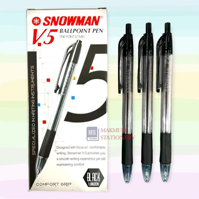 

Pulpen / Ballpoint / Pen V5 Snowman (12 Pcs)