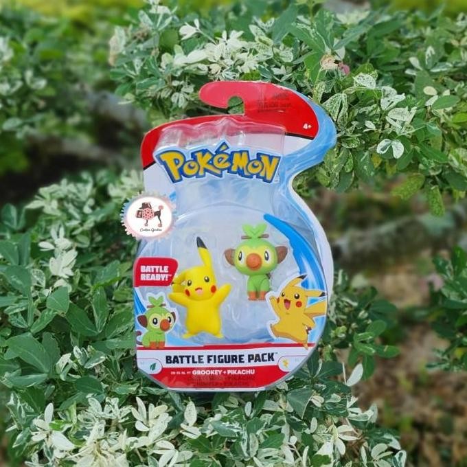 Pokemon Sword and Shield Battle Figure - Pikachu and Grookey 2pk