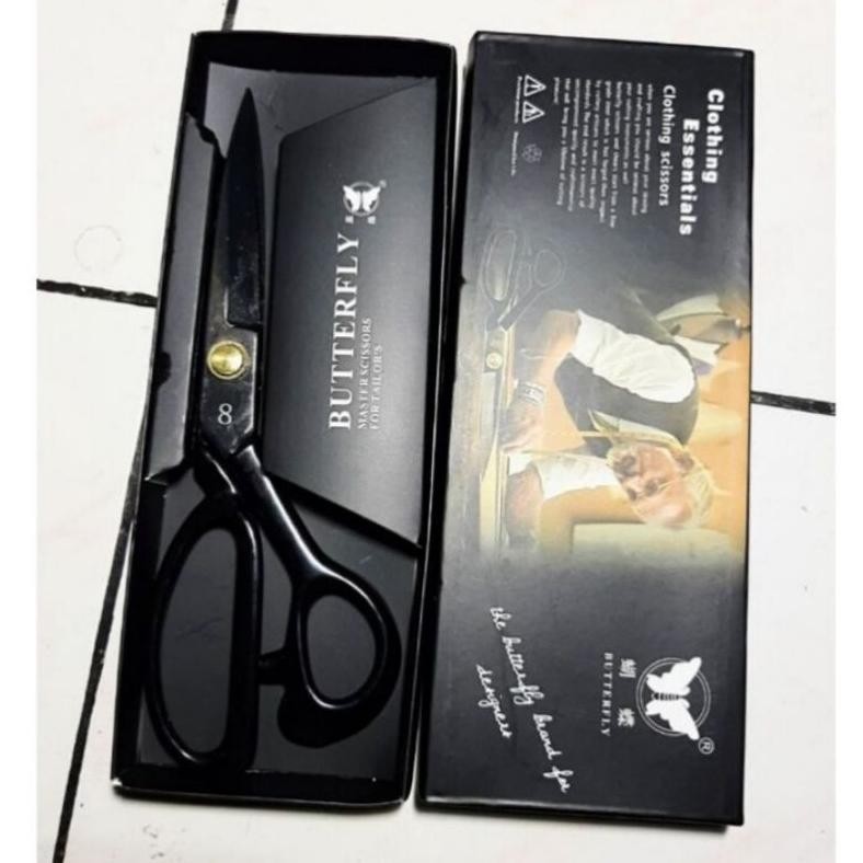 

Gunting potong kain butterfly/gunting kain/gunting menjahit/kebutuhan menjahit/alat jahit